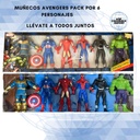 MUÑECOS AVENGERS PACK DE 6 PERSONAJES