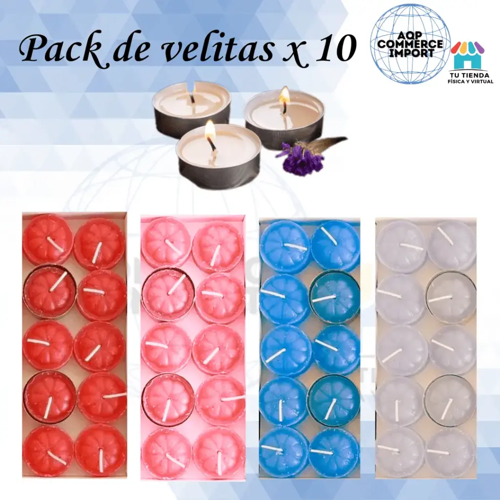 PACK DE VELITAS X10
