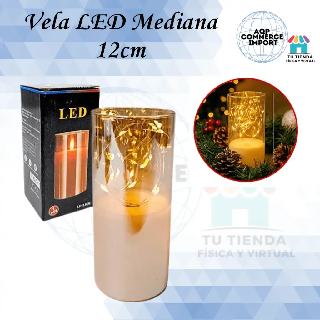 VELA LED MEDIANA 12CM