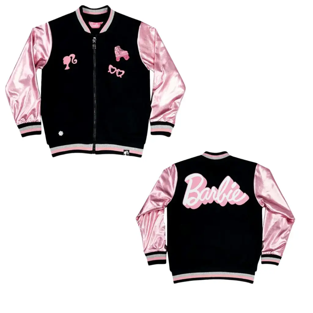 CASACA NEGRA/ROSADO BRILLANTE BARBIE - ARVAL