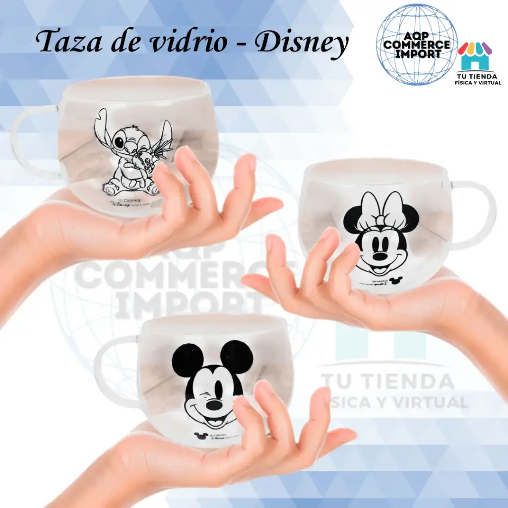 TAZA DE VIDRIO - DISNEY