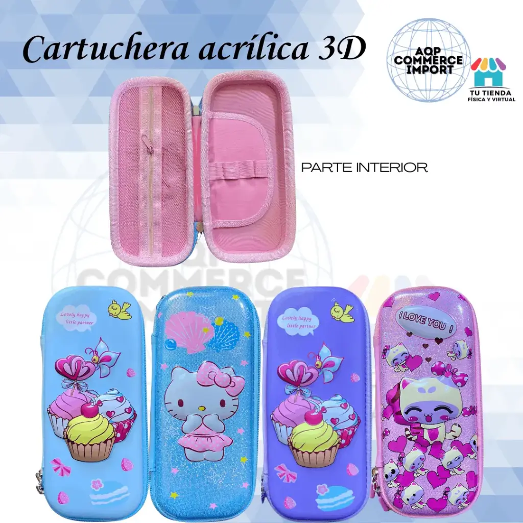 CARTUCHERA ACRÍLICA 3D