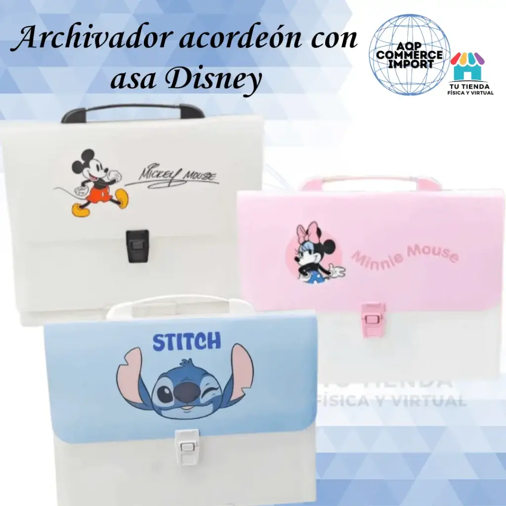ARCHIVADOR ACORDEÓN CON ASA DISNEY
