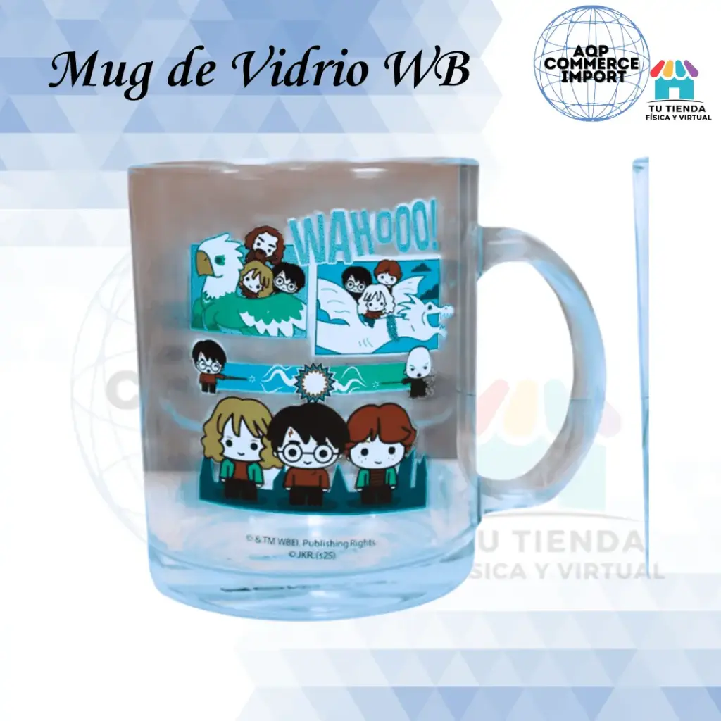 MUG DE VIDRIO WB