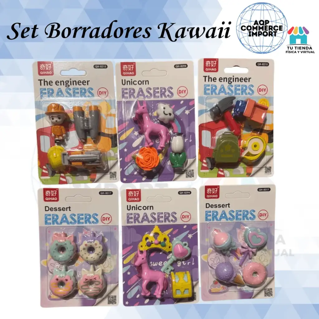 SET BORRADORES KAWAII
