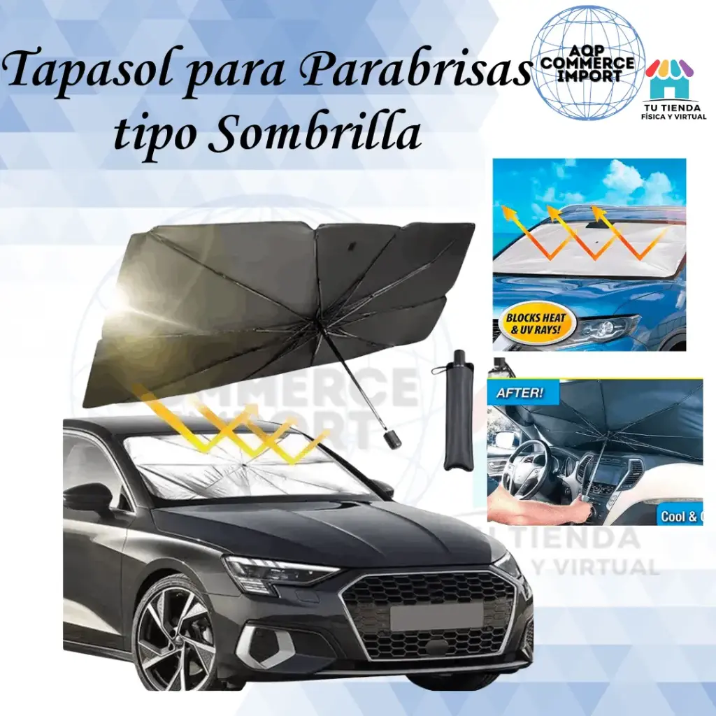 TAPASOL PARA PARABRISAS TIPO SOMBRILLA
