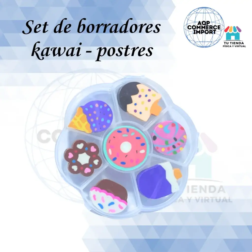 SET DE BORRADORCITOS KAWAI