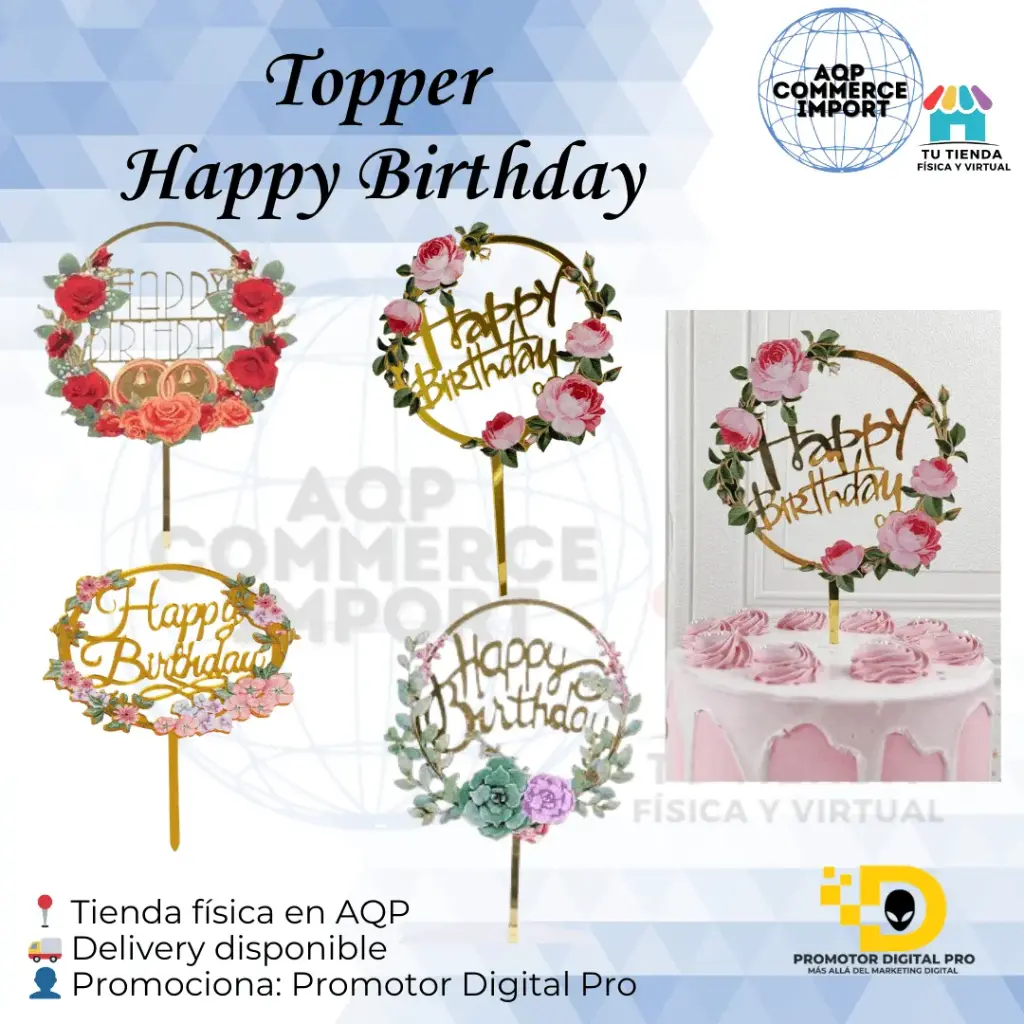 TOPPER HAPPY BIRTHDAY