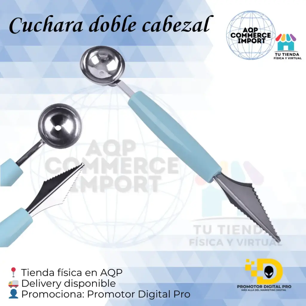 CUCHARA DOBLE CABEZAL