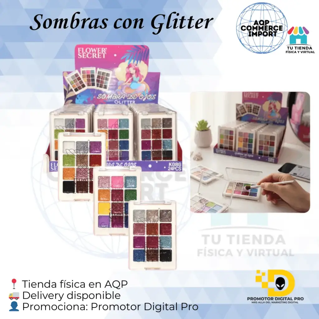 SOMBRAS CON GLITTER