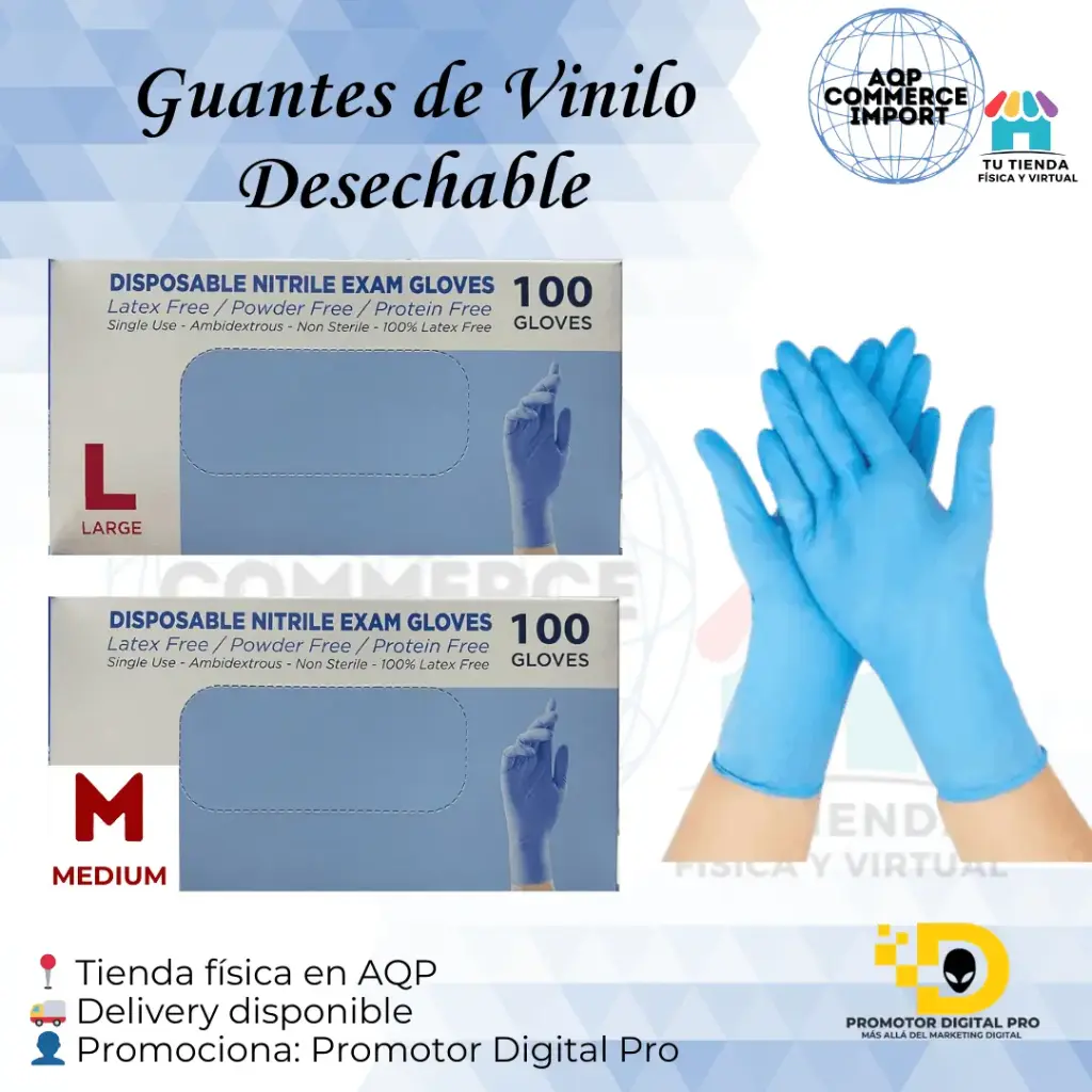 GUANTES DE VINILO DESECHABLES