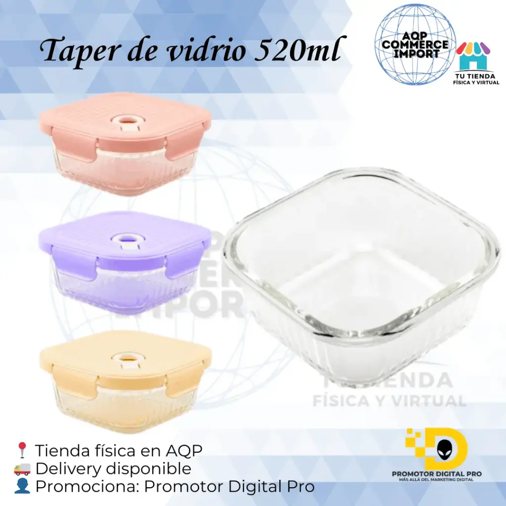 TAPER DE VIDRIO 520ML