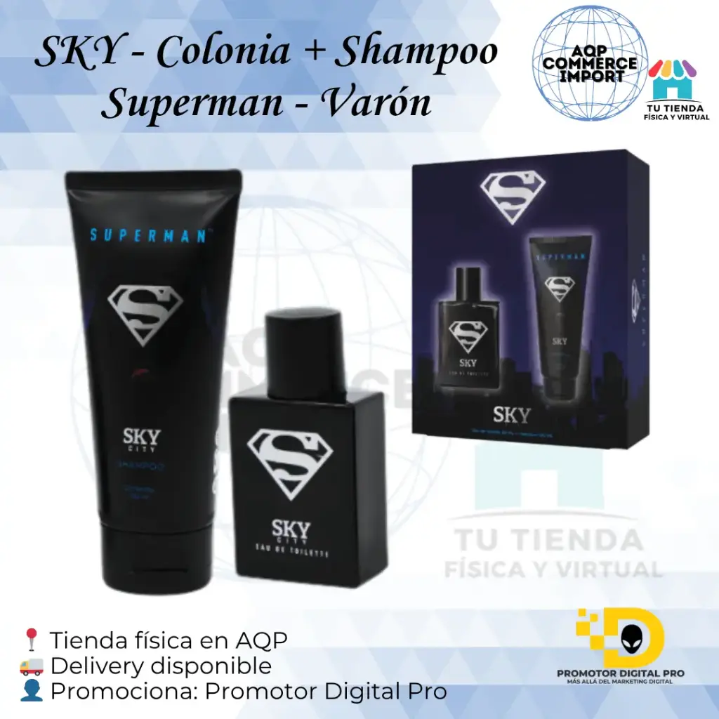 SKY - COLONIA + SHAMPOO SUPERMAN - VARÓN
