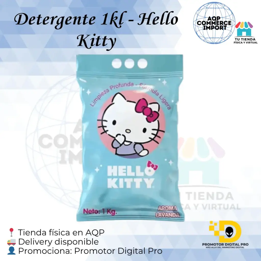 DETERGENTE 1KL - HELLO KITTY BOLSA