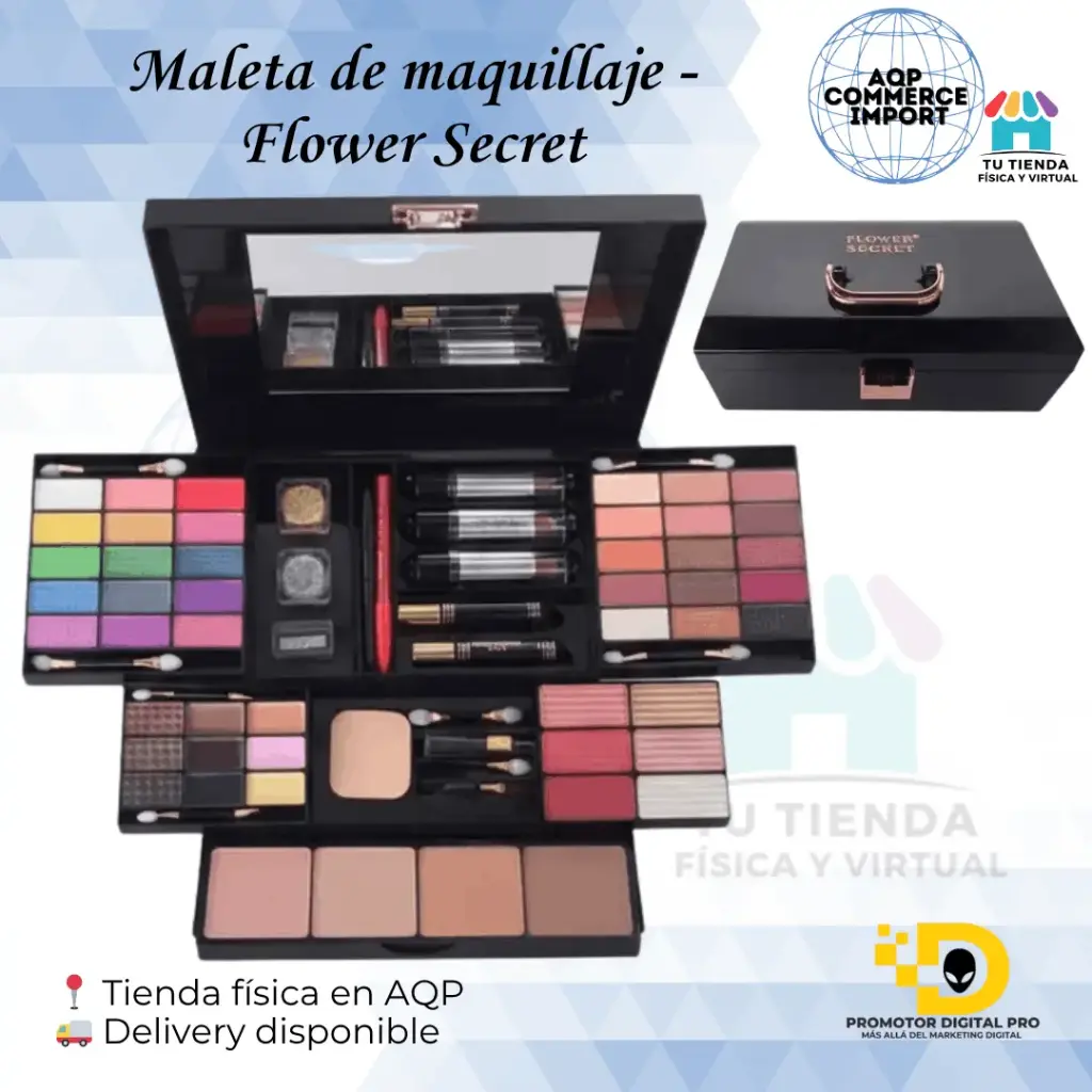 MALETA DE MAQUILLAJE - FLOWER SECRET