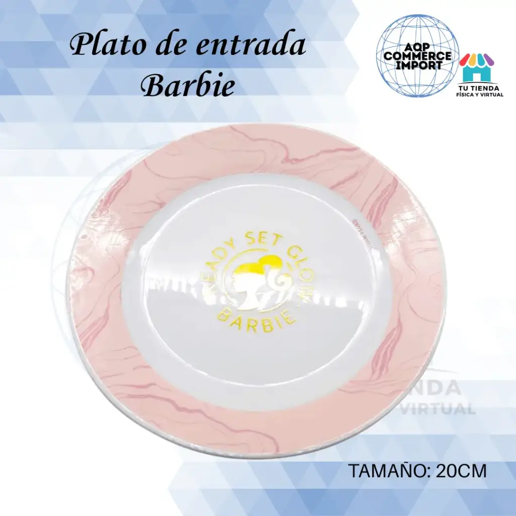 PLATO DE ENTRADA BARBIE