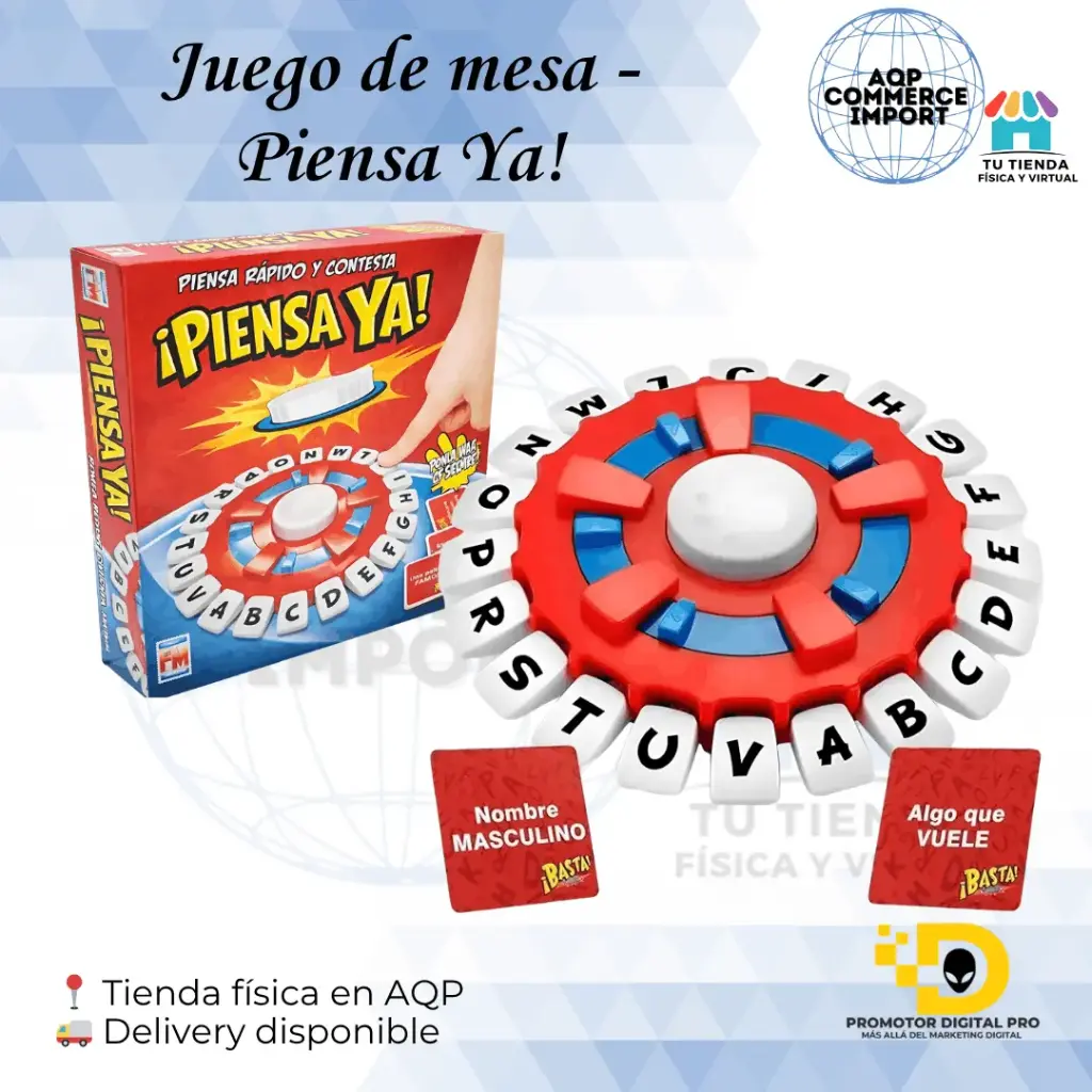 JUEGO DE MESA ¨PIENSA YA!¨