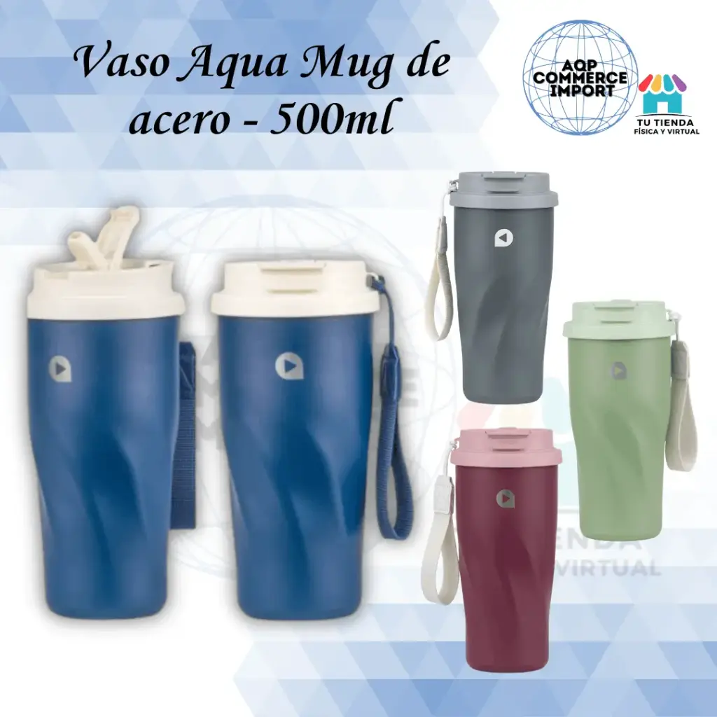 VASO AQUA MUG DE ACERO - 500ML