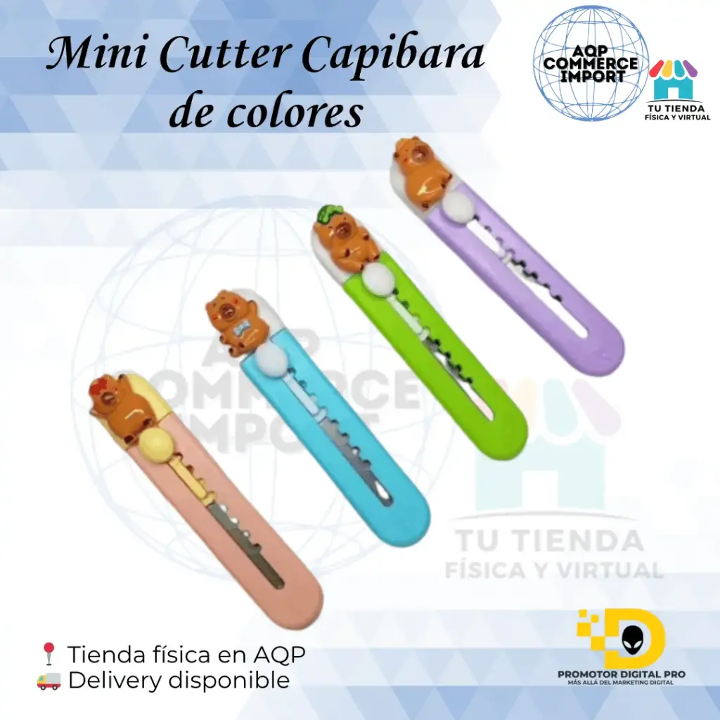 MINI CUTTER CAPIBARA DE COLORES