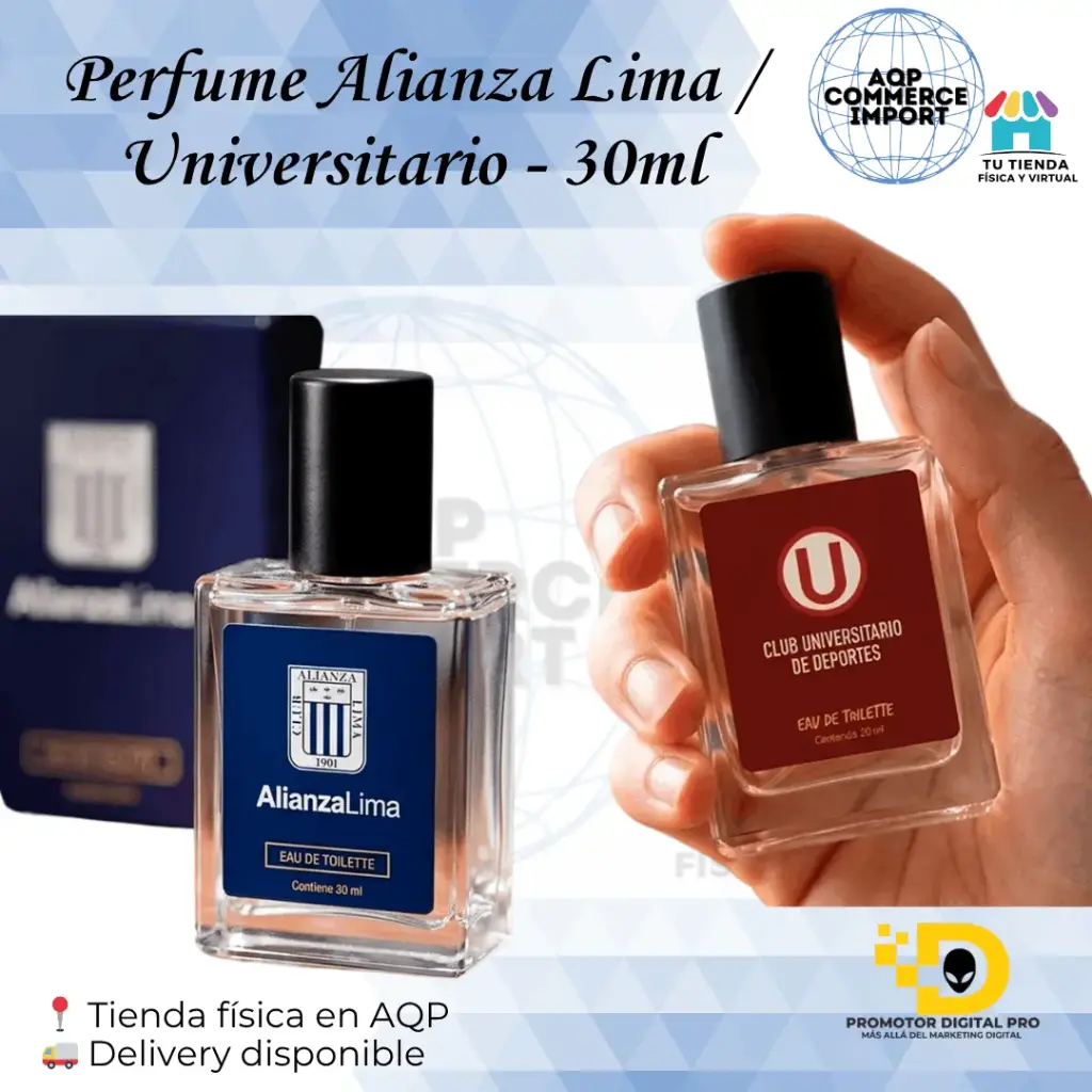 PERFUME ALIANZA LIMA / UNIVERSITARIO 30ML