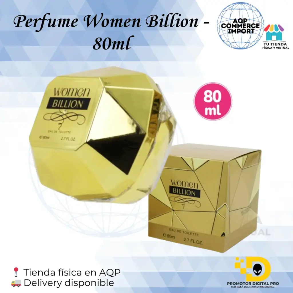 PERFUME WOMEN BILLION 80ML