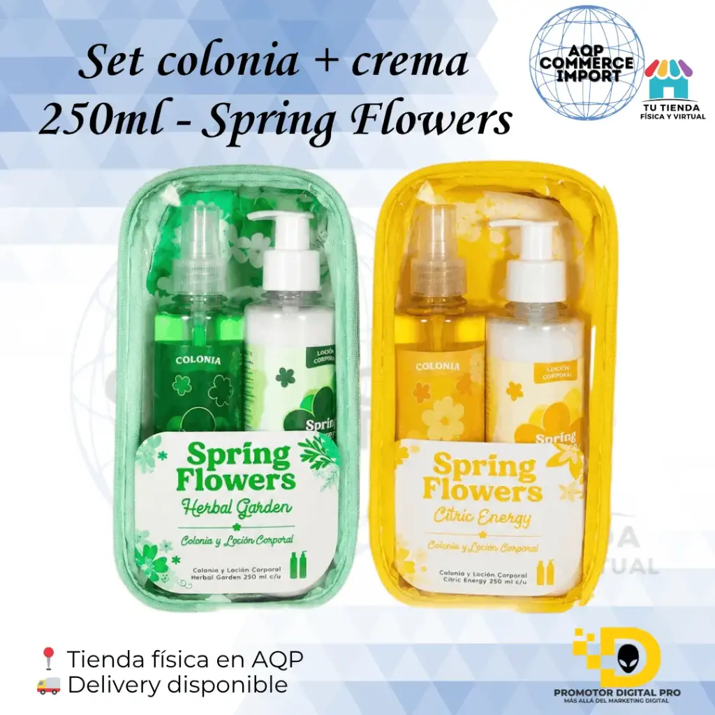 SET COLONIA + CREMA 250ML - SPRING FLOWERS