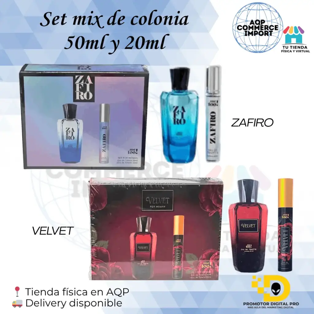 SET MIX DE COLONIA - 50ML Y 20ML