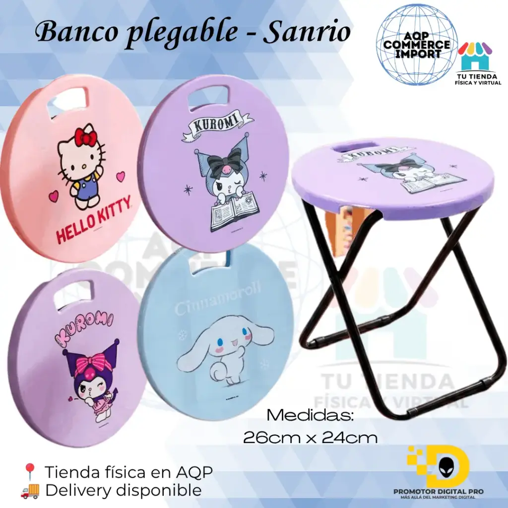 BANCO PLEGABLE - SANRIO