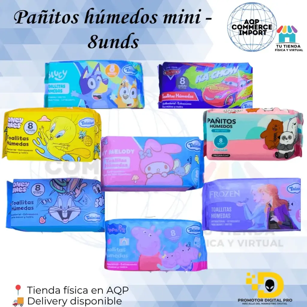 PAÑITOS HUMEDOS MINI - 8UNDS