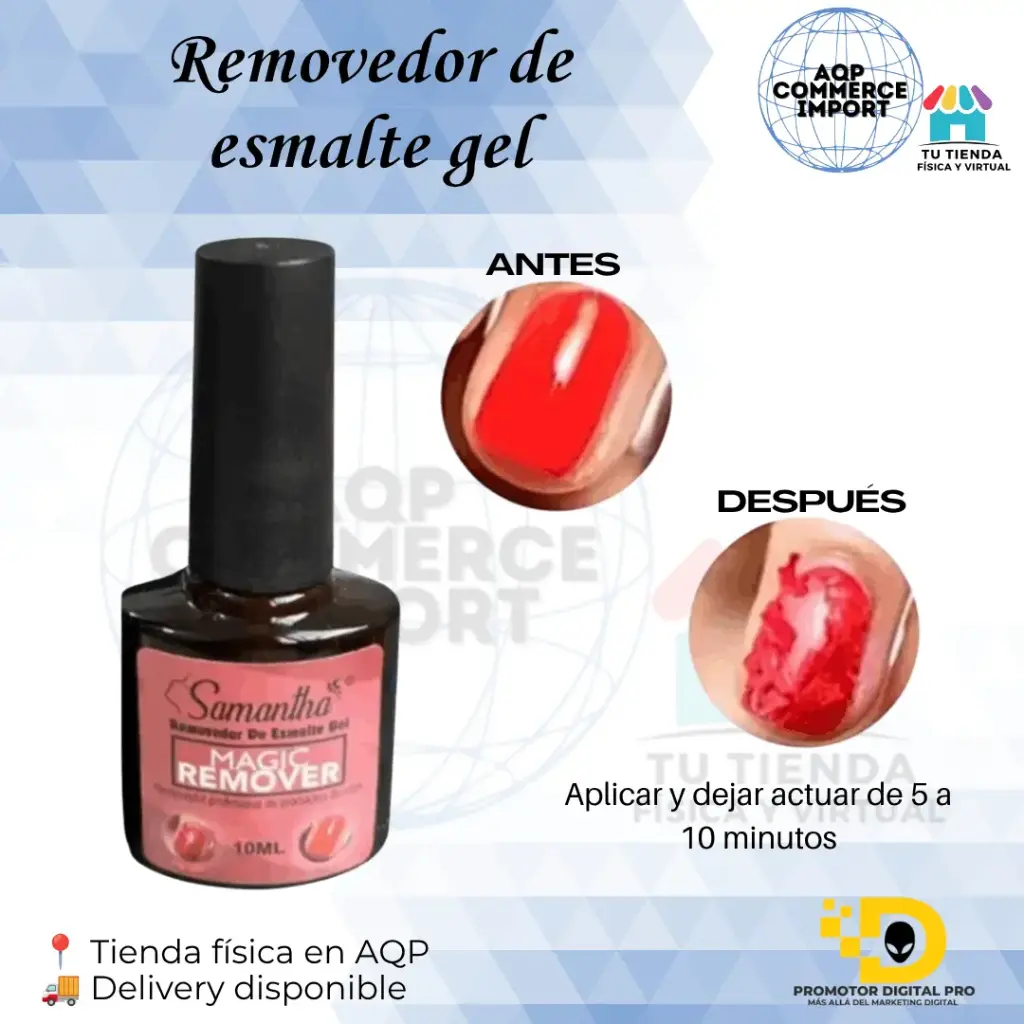 REMOVEDOR DE ESMALTE GEL