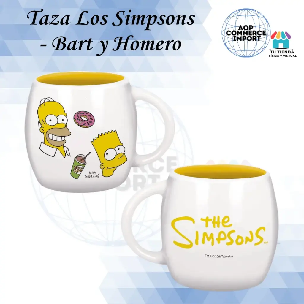 TAZA LOS SIMPSONS - BART Y HOMERO