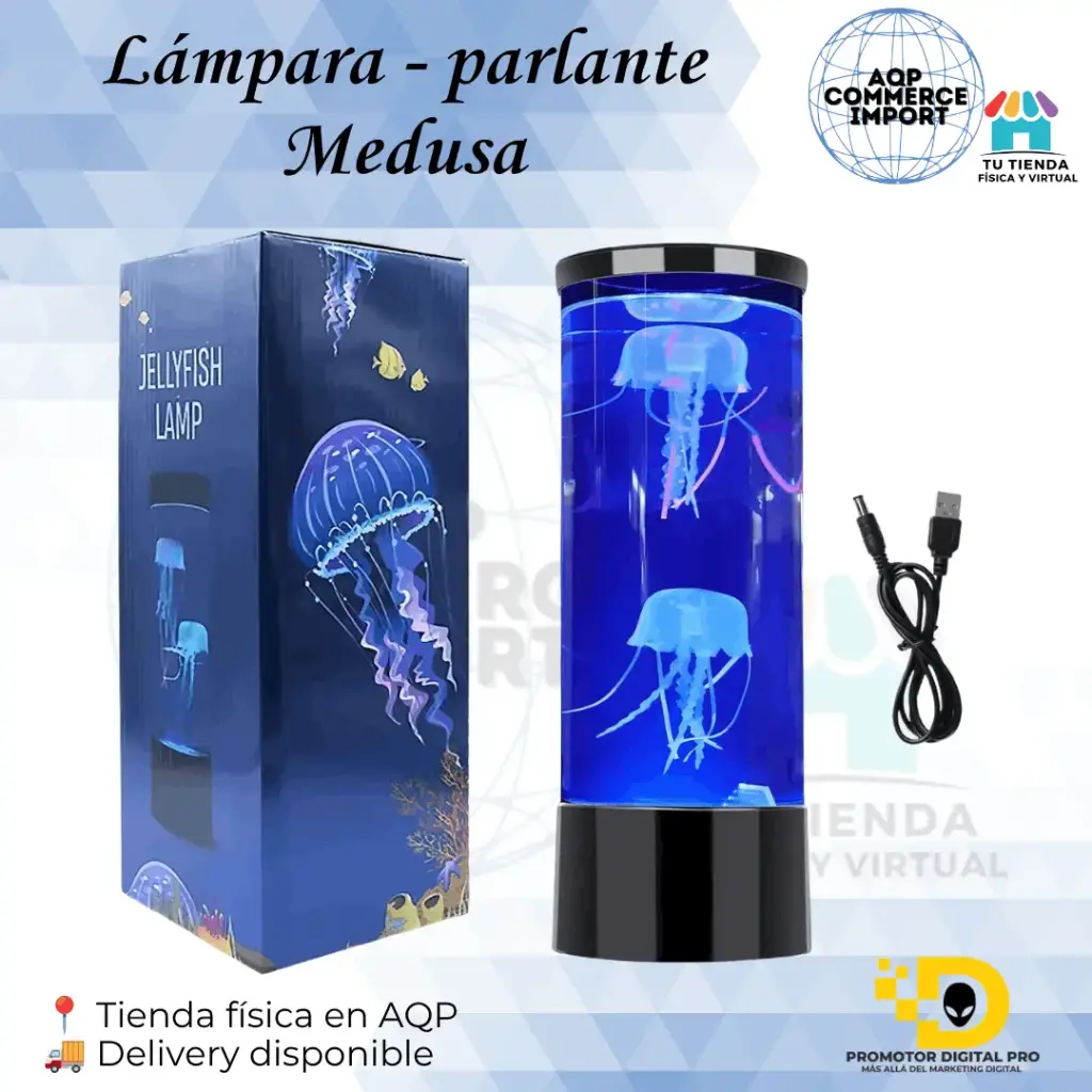 LÁMPARA - PARLANTE MEDUSA