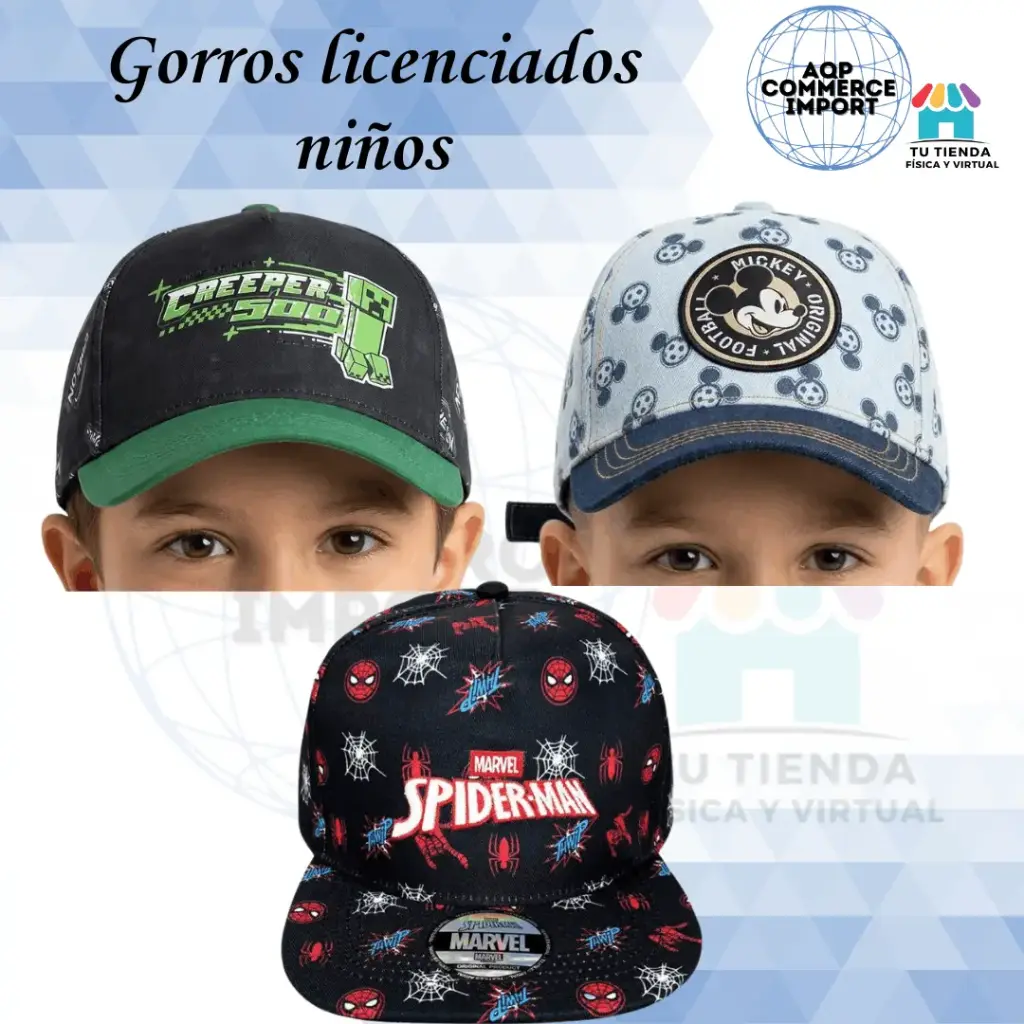 GORROS LICENCIADOS NIÑOS