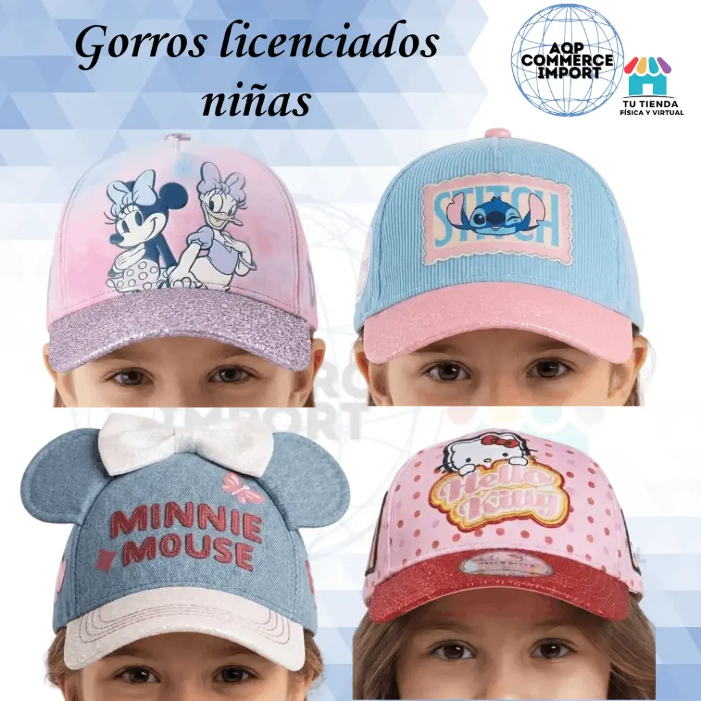 GORROS LICENCIADOS NIÑAS