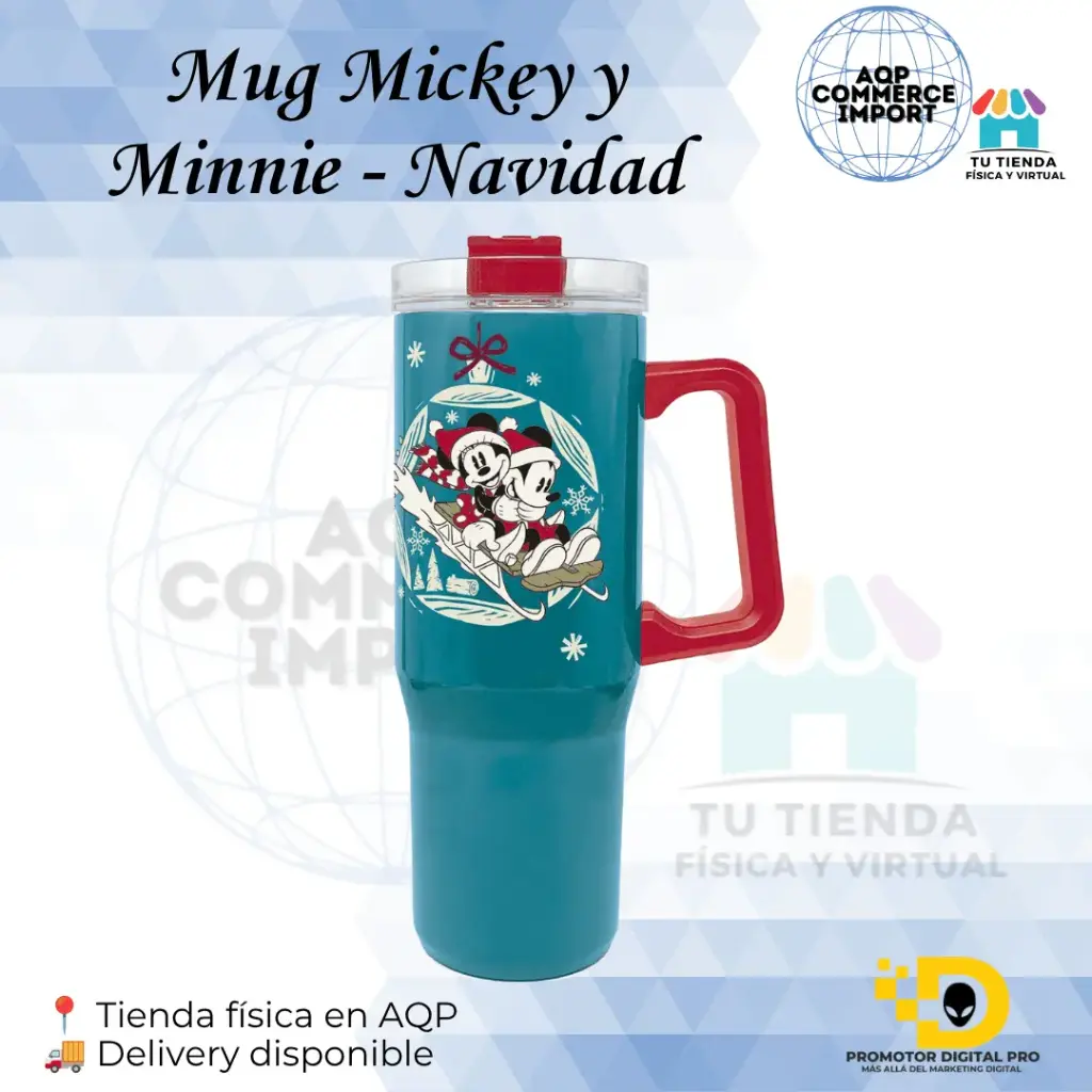MUG MICKEY Y MINNIE - NAVIDAD