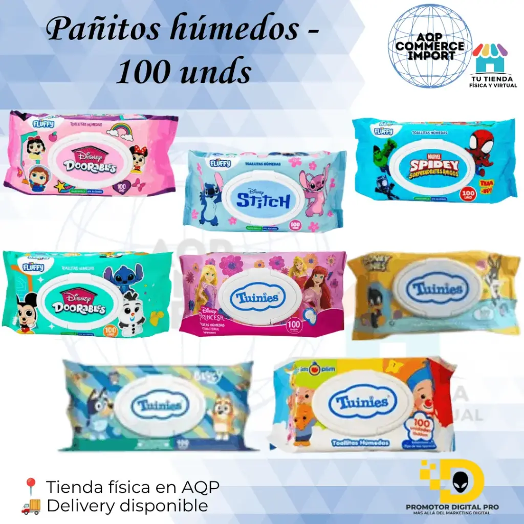 PAÑITOS HUMEDOS 100 UNDS