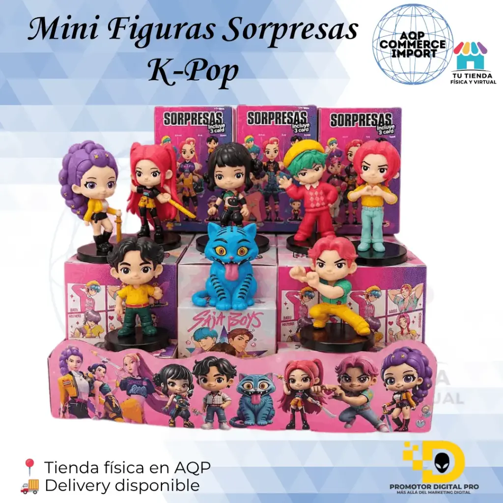 MINI FIGURAS SORPRESAS GUERRERAS K-POP