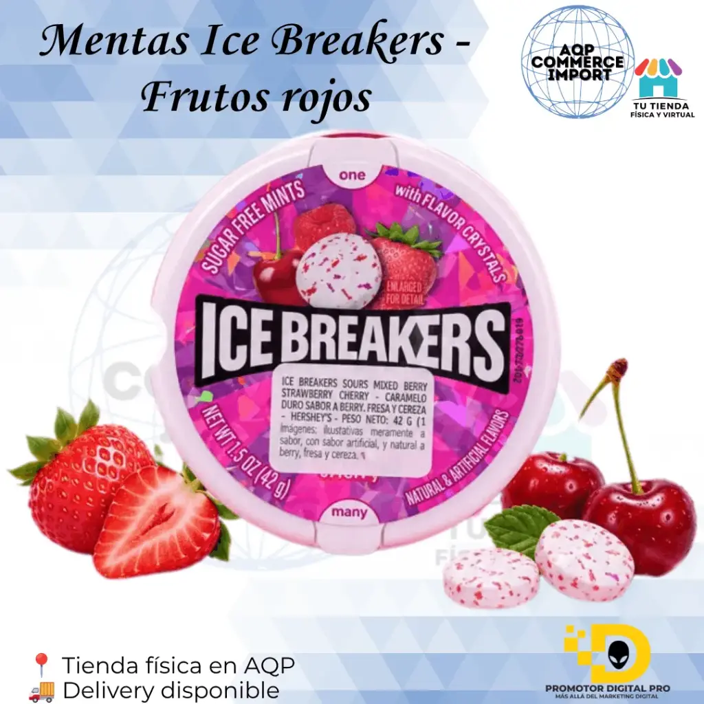 MENTAS ICE BREAKERS - FRUTOS ROJOS