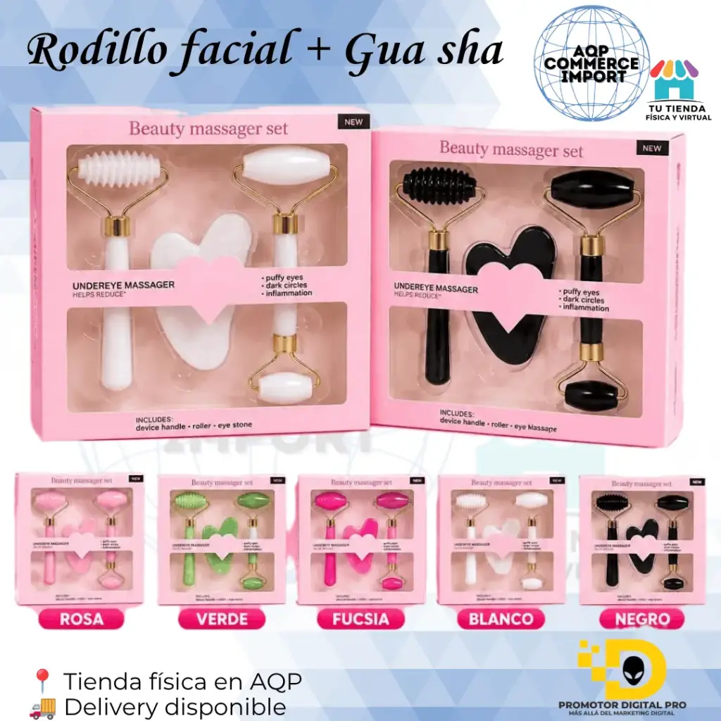 RODILLO FACIAL + GUA SHA