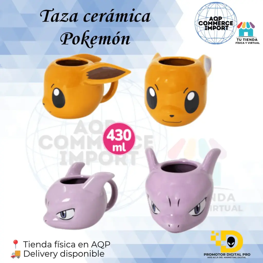 TAZA CERÁMICA POKEMÓN