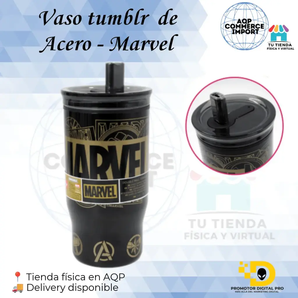 VASO TOMATODO TUMBLR DE ACERO - MARVEL