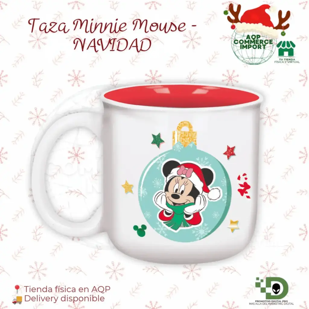 TAZA MINNIE MOUSE - NAVIDAD