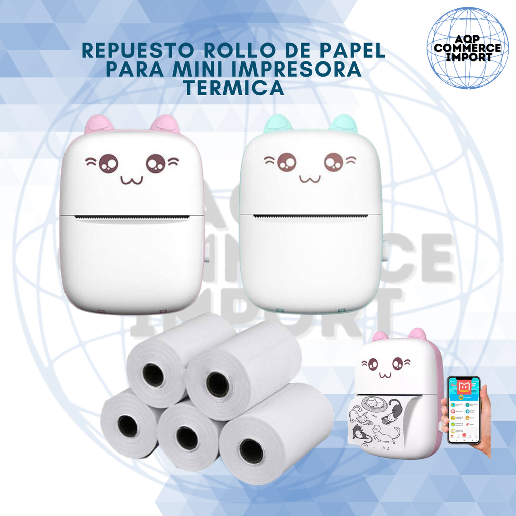 ROLLITO DE PAPEL BOND - RESPUESTO DE MINI IMPRESORA
