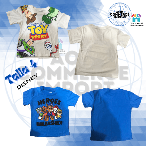 POLOS DISNEY TALLA 4