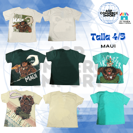POLOS DISNEY TALLA 4/5 MAUI
