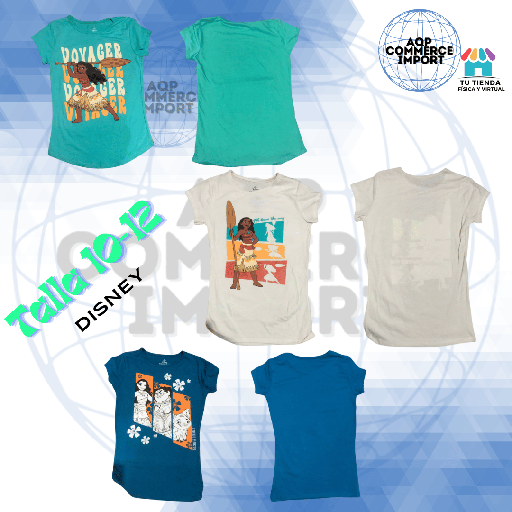POLOS DISNEY TALLA 10/12-NIÑA