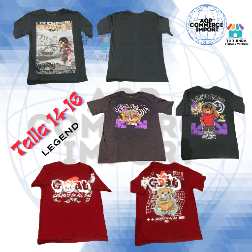 POLOS LEGEND TALLA 14/16 NIÑO