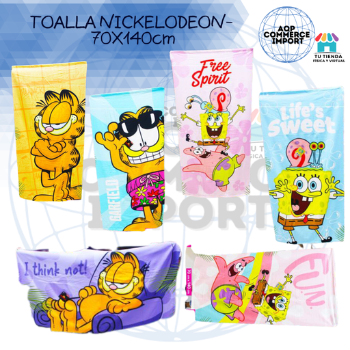 TOALLAS NICKELODEON - 70x140cm