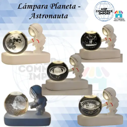 LÁMPARA PLANETA ASTRONAUTA