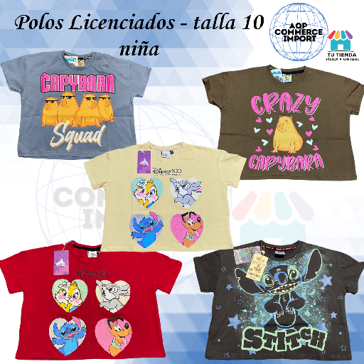 POLO LICENCIADO TALLA 10